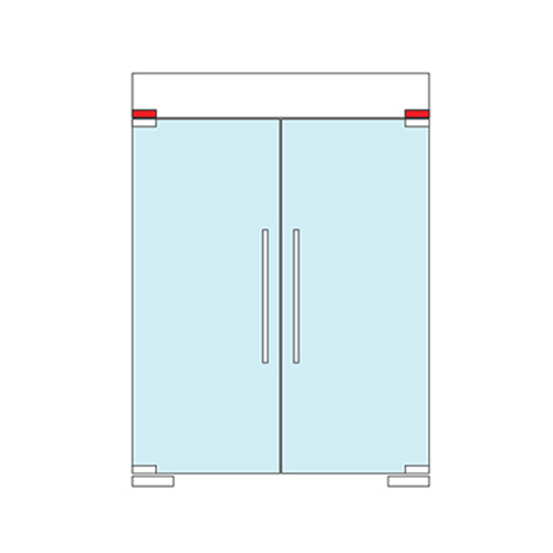 CONECTOR SUPERIOR CON PLACA. SATINADO