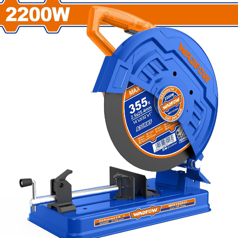 Tronzadora 2200W 110-120V~50/60Hz. Velocidad sin carga: 3700rpm. Cortadora de tubos