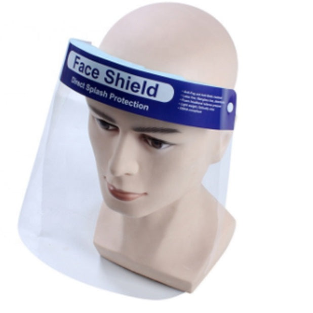 ( 1 pza ) Careta antisalpicaduras de plastico PET transparente con esponja para frente