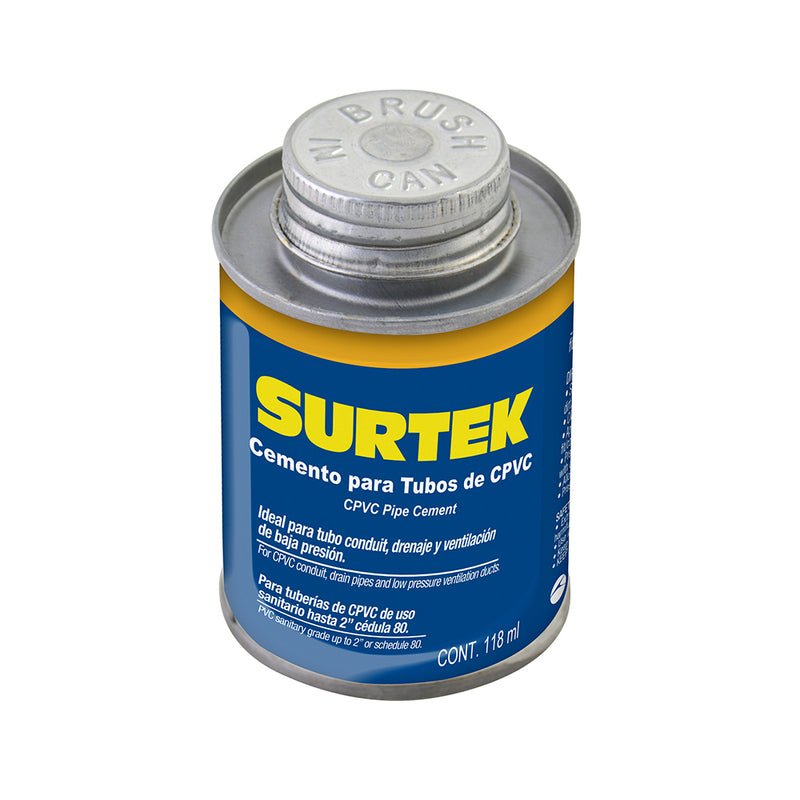 Cemento para tubo CPVC 118ml Surtek