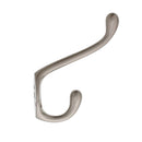 Gancho de niquel satinado para abrigos y sombreros