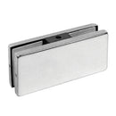 conector doble para vidrio muro. satinado. (Se vende por unidad)