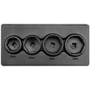 Yato Dados Del Filtro De Aceite. 4 Piezas, Tamaño 27, 32, 36, 38Mm