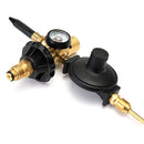 Regulador para tanque de helio profesional  con valvula de auto cierre y combinador de aire