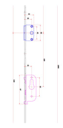 Cuerpo Cierre Multipunto. Tope Antivuelco. Tiene 3 punto Cierre. Funcion con Cilindro Europeo.