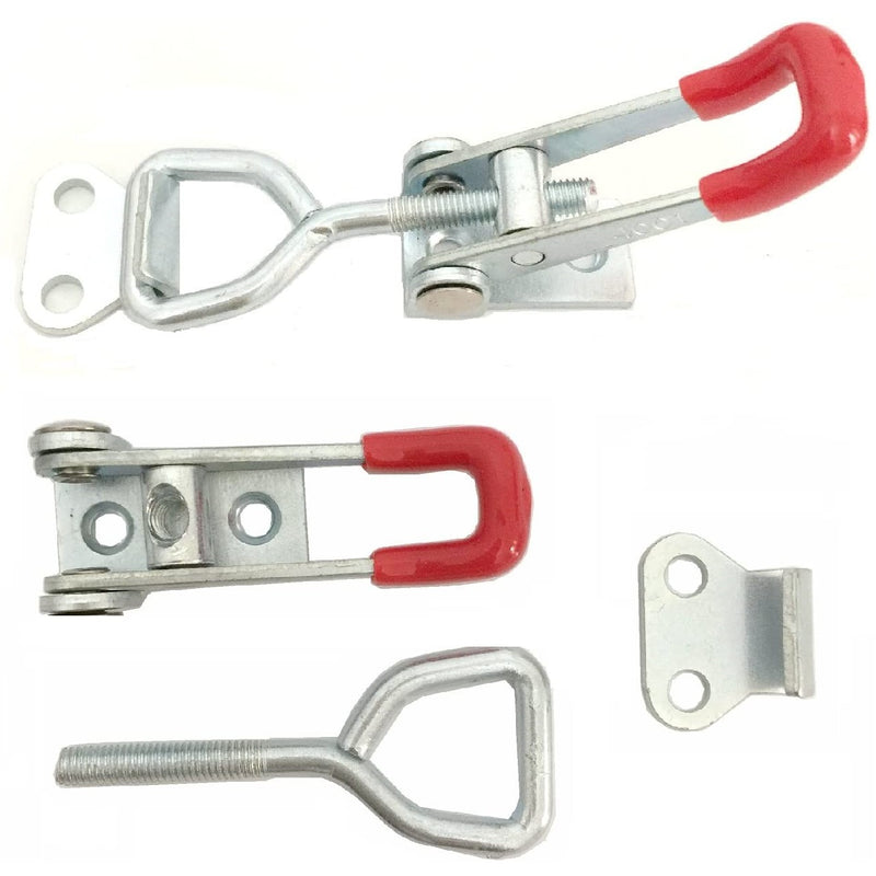 Abrazaderas de palanca con Tornillo de tension ajustable. Longitud Max. 4"/10mm (Juego de 6 piezas)