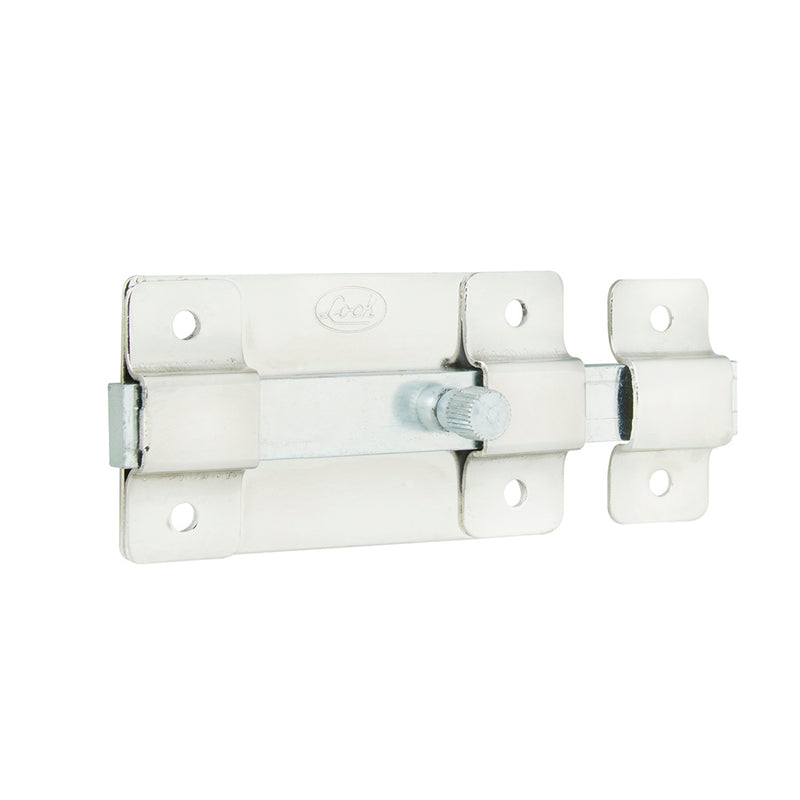 Picaporte pasador de sobreponer 8 cm níquel satinado Lock