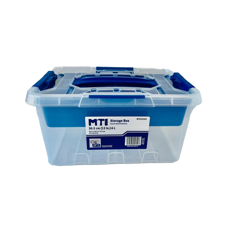 Caja plástica para almacenamiento, con bandeja extraíble. 6 litros. Tactix