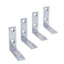 Set de Escuadras de esquina de 90 grados galvanizadas de 2" x 5/8"