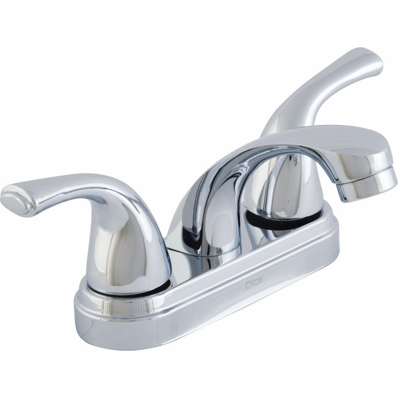 Llave mezcladora 4" para lavamanos con cubierta y manerales de palanca