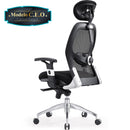 Silla ejecutiva de oficina Mesh Top Quality Alta con Posa cabezas acolchado. Modelo C.E.O