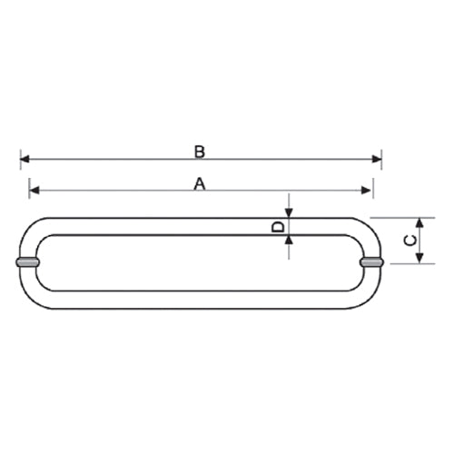 Tirador satinado L-2816.