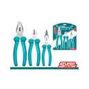 Kit de Alicates de 3 pzas.Combinacion 7", Punta larga de 6",corte diagonal de 7"