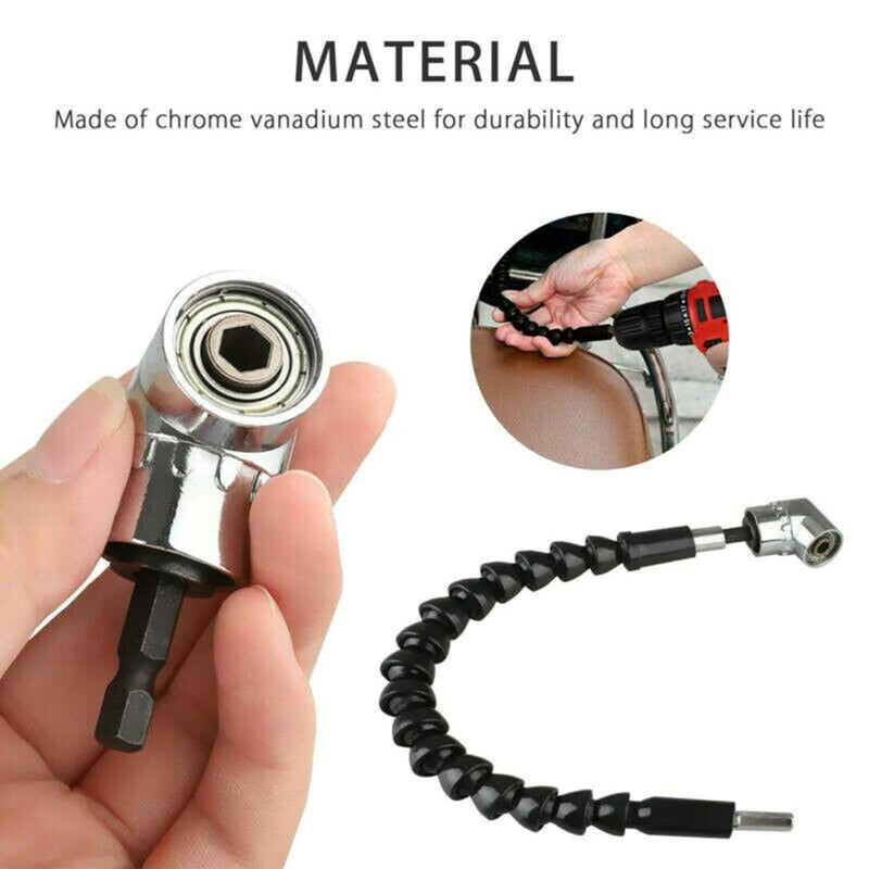 Kit extensión flexible y adaptador de punta para Taladro.
