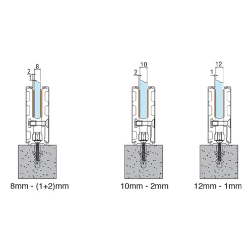 Zocalo 80mmx3mt acero inox Cover Acero inox.sist bloque No req. saque Incl. 2 tapas P/8-10-12mm Sati