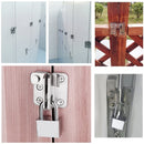 Cerradura para puertas y armarios, acero inoxidable.