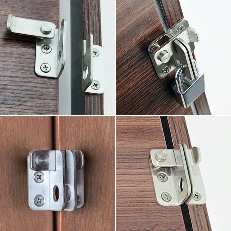 Cerradura para puertas y armarios, acero inoxidable.