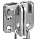 Cerradura para puertas y armarios, acero inoxidable.