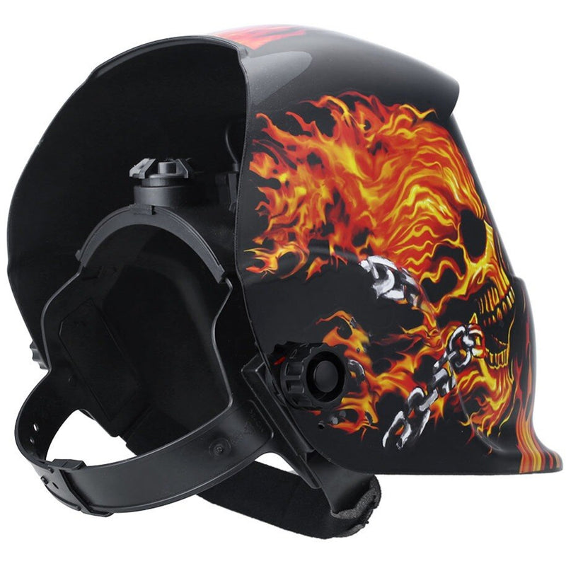 Turbo(616G) Amateur-series ( Red fire skull) Mascara de soldar electronica.(18meses)