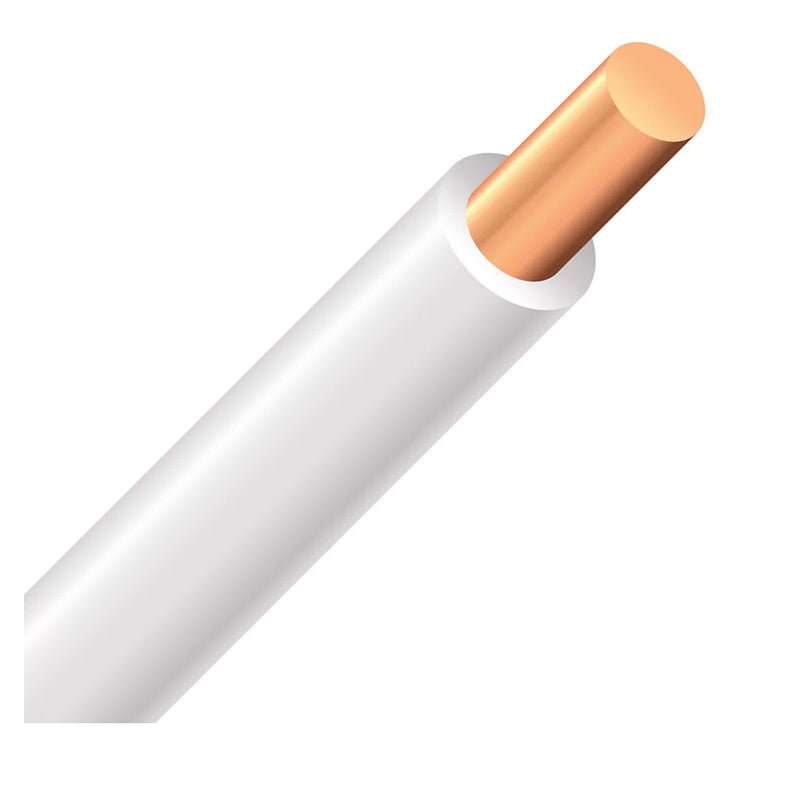 Alambre Electrico 10 AWG. Color Blanco. Se Vende Rollo 152.40 m