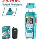 Medidor de humedad digital con pantalla LCD.