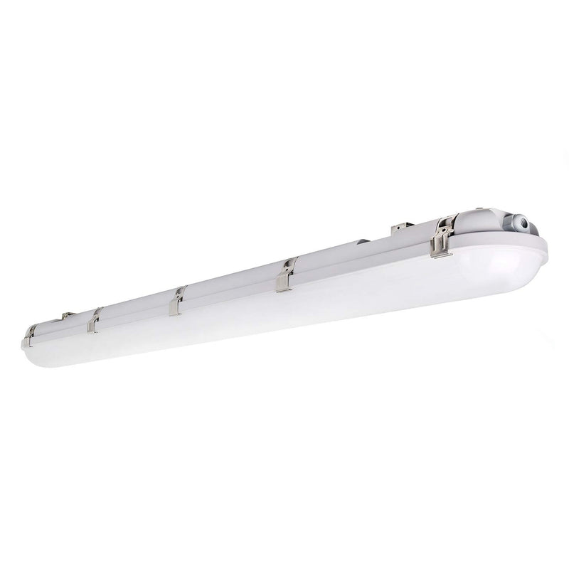 Lampara lineal colgante LED Rectangular Industrial IP65. 20 Watt. 120Volt. 60Hz. Luz Blanca (6400K) 3000 Lumens. a prueba de agua estanca
