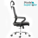 Silla ejecutiva de oficina Mesh Alta con Posa cabezas. Modelo Supervisor