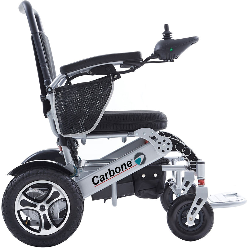 Silla de ruedas eléctrica plegable ligera 26kg. Control remoto. Batería litio