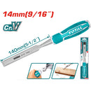 Cincel para Madera Crv. Ancho: 14 mm. Longitud 140 mm.