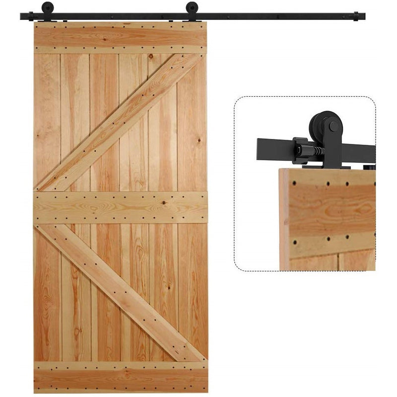Kit de herrajes para puertas corredizas madera de montaje superior en forma de T