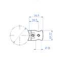 Soporte para barras laterales de 12.7 mm acabado espejo316.