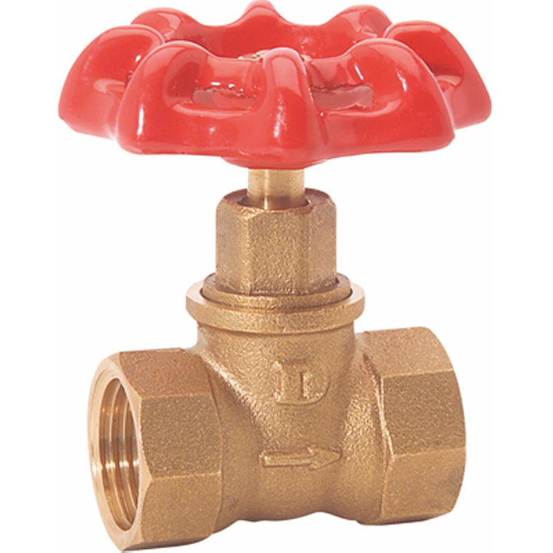 Válvula  de compuerta compacta 1/2" de bronce roscada NPT 200 PSI