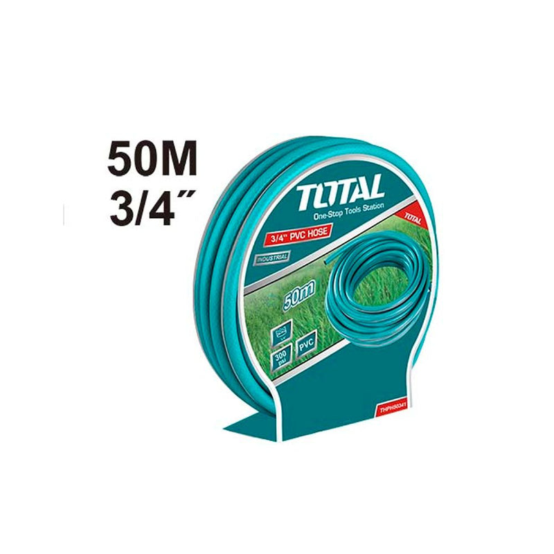 Manguera de agua de PVC de 3/4". (50mts)