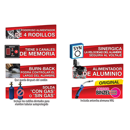 Maquina de soldar MIG/TIG HF/Stick/sinergica/pulsada MTS250P HF 110/220V