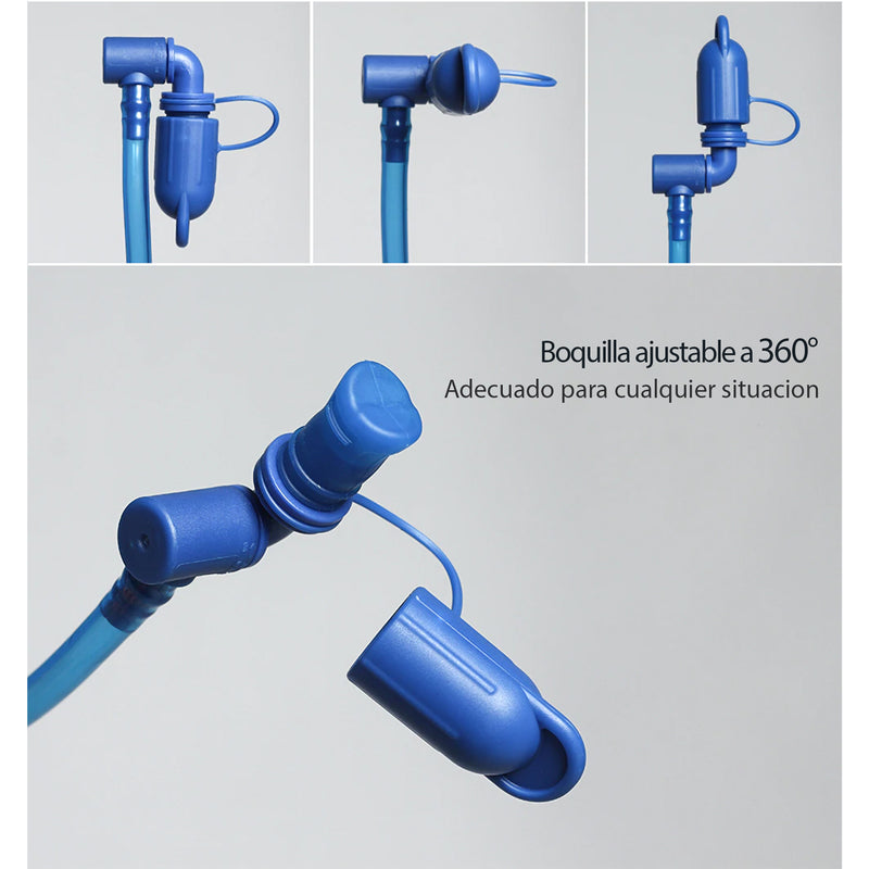 Vejiga 2L para agua potable con manguera de conexión rápida. Rhinowalk