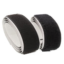 Set de tira de velcro de 3/4" x 24" de color negro