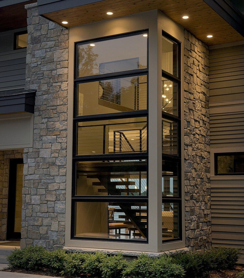 Perfil Marco Fijo 4" x 1 3/4" Aleta centrada 1.8 mm. L=5.85 m Anodizado Bronce