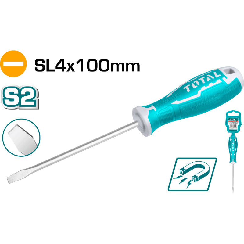 Destornillador de paleta 4.0 mm. SL4. Largo 100 mm.