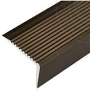 Perfil antiresbalante para escaleras acabado bronce 3mts largo