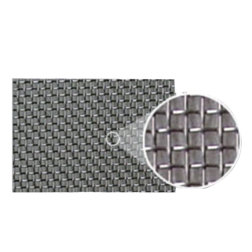 Metro de malla tejida inox abertura 0.7mm. Altura de rollo 1.22m