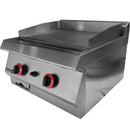 Plancha a gas premium de sobreponer. 650*610*350+90mm. Potencia 8KW 27297.13 BTU/hr. 55 kg. 1año