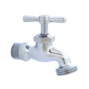 Llave de jardín cromada 1/2" con rosca para manguera