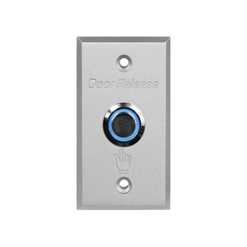 Botonera con led para abrir . Aluminio y boton inoxidable. 2 años de garantia