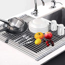 Escurridor plegable enrrollable 47*28*1cm inoxidable