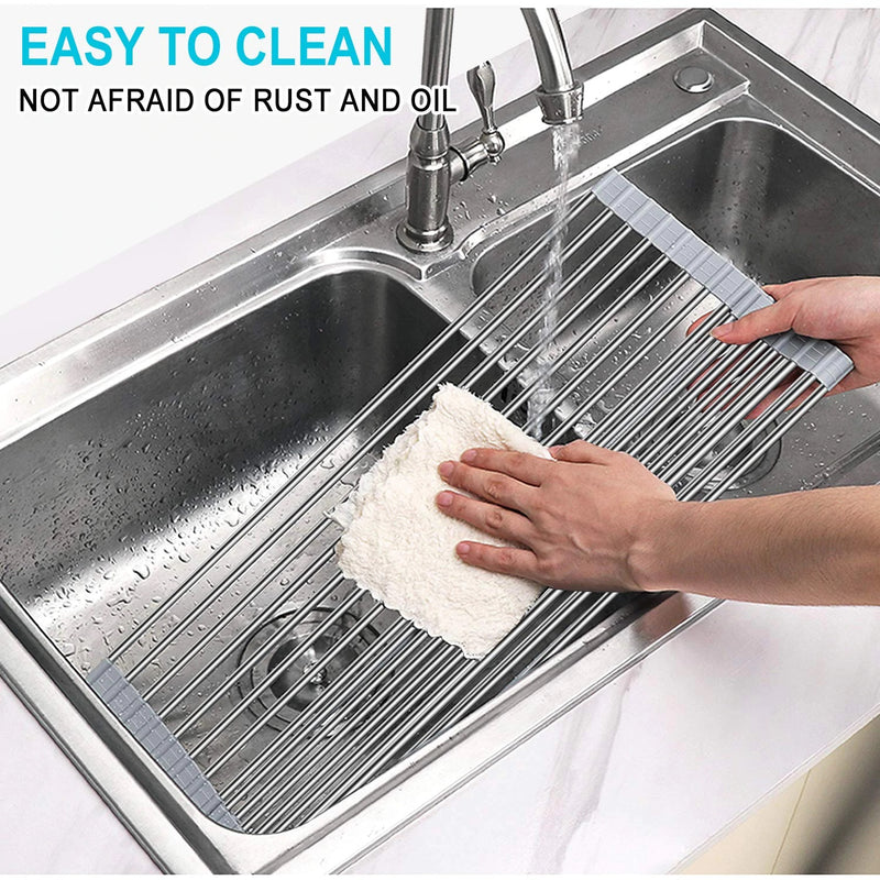 Escurridor plegable enrrollable 47*28*1cm inoxidable
