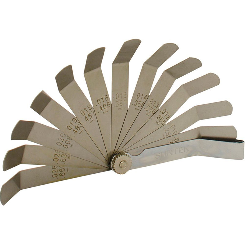Calibrador doblez a 45° 12 hojas Surtek