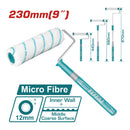 Rodillo de pintar 9" con mango extensible integrado.