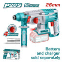 Rotomartillo SDS inalámbrico 20v de iones de litio (SIN CARBONES)