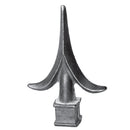 Punta de lanza de hierro colado, Base cuadrada 28 x 140mm, Agujero cuadrado 14 x 14mm