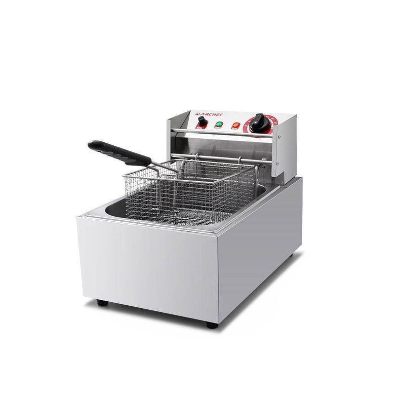 Freidora electrica tanque 10L 2.5KW 50-200°C (rango ±5-15°C). 110 /60 htz 280*460*315mm 6 meses